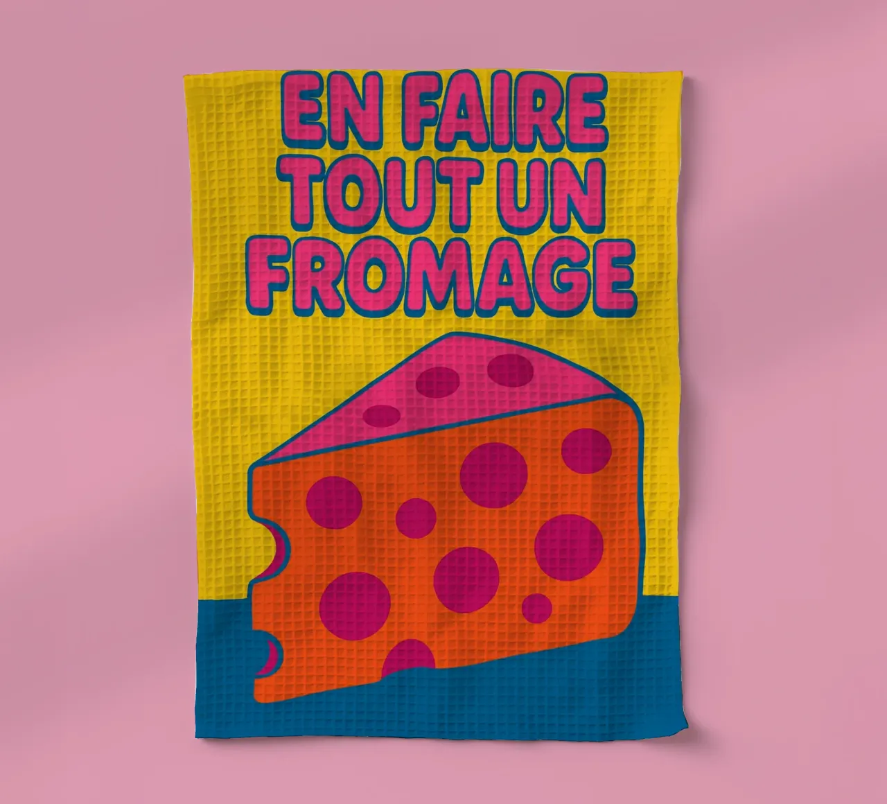 En faire tout un fromage – L’affiche pop torchon de Art Typo Essentiel