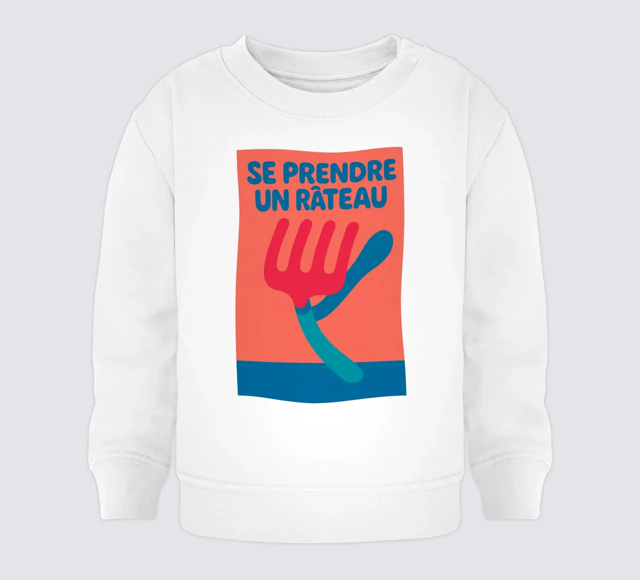 Catturare un rake - Il manifesto che lo minimizza felpa neonato da Art Typo Essentiel
