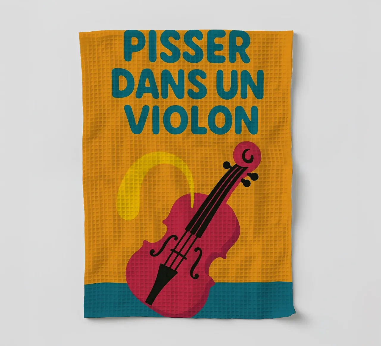 Pisser dans un violon – L’affiche absurde torchon de Art Typo Essentiel