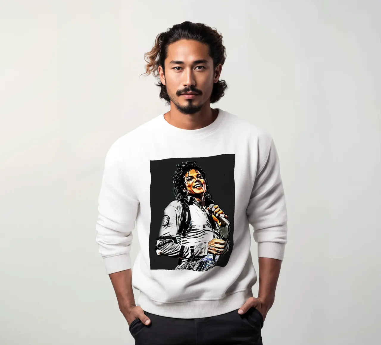 Michael Jackson king of pop music 29 Art sweatshirt by music soul