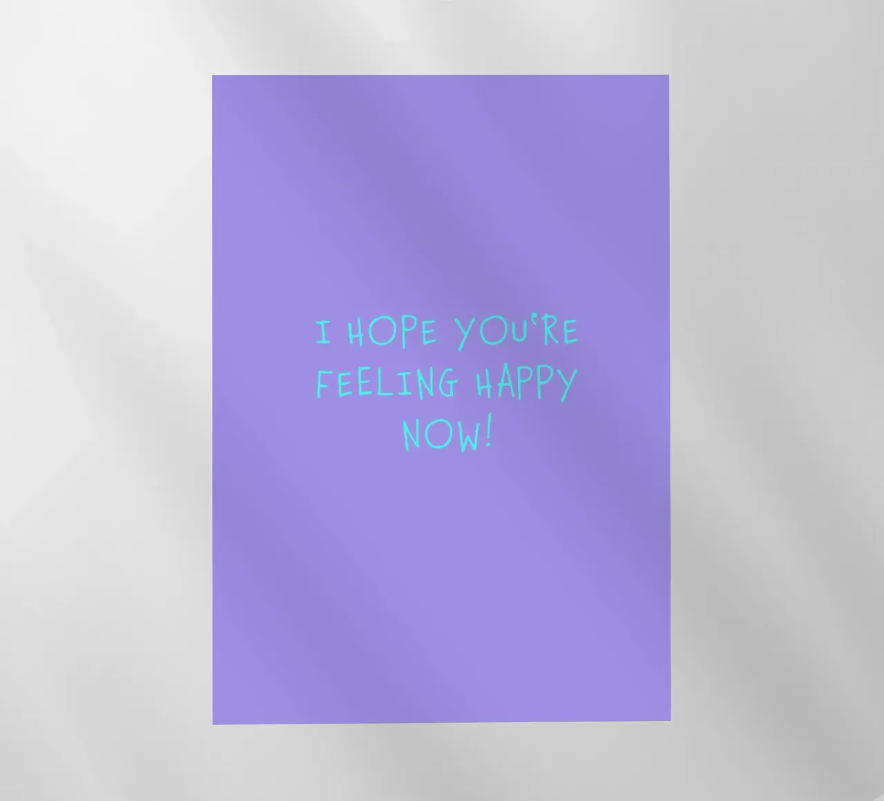 I hope you‘re feeling happy now! backlit film by FRICKE DESIGN