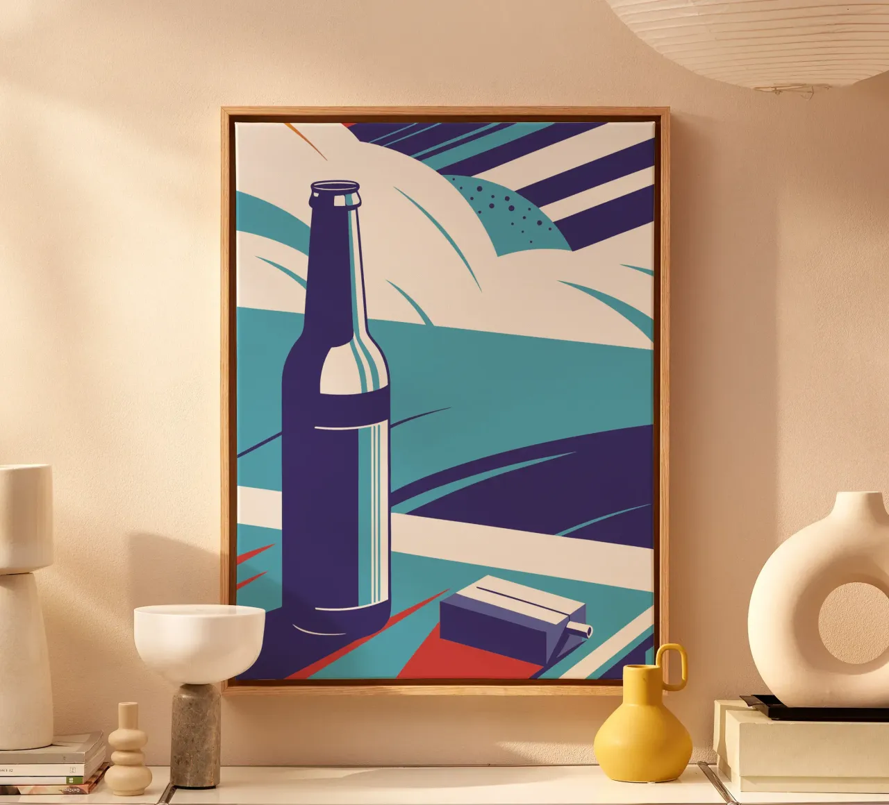 Scatola per birra e sigarette tela con Cornice a cassetta da STORE PRESENCE