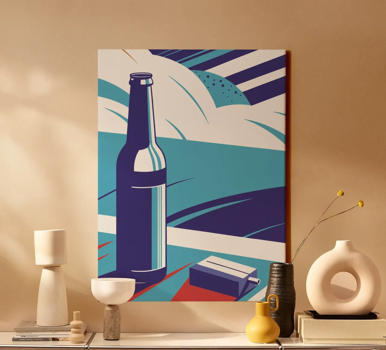 Scatola per birra e sigarette tela con Cornice a cassetta da STORE PRESENCE