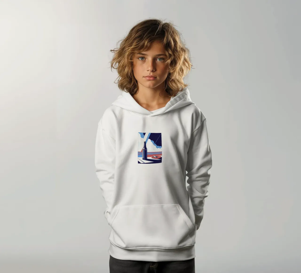 Scatola per birra e sigarette felpa bambino con cappuccio da STORE PRESENCE