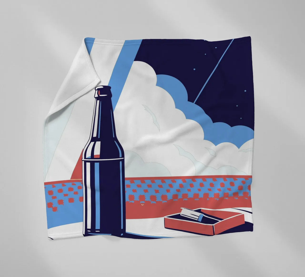 Scatola per birra e sigarette coperta in pile da STORE PRESENCE