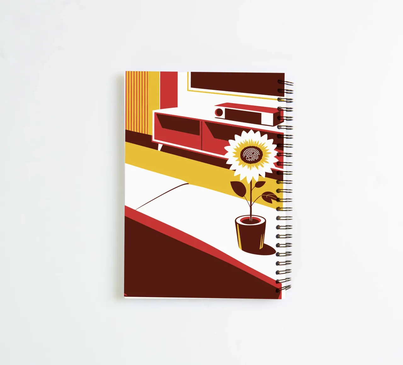 Sunflower in the room spiral notebook by STORE PRESENCE