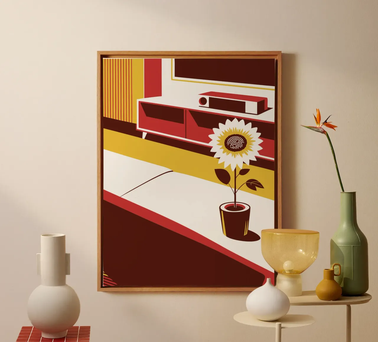 Sunflower in the room canvas by STORE PRESENCE