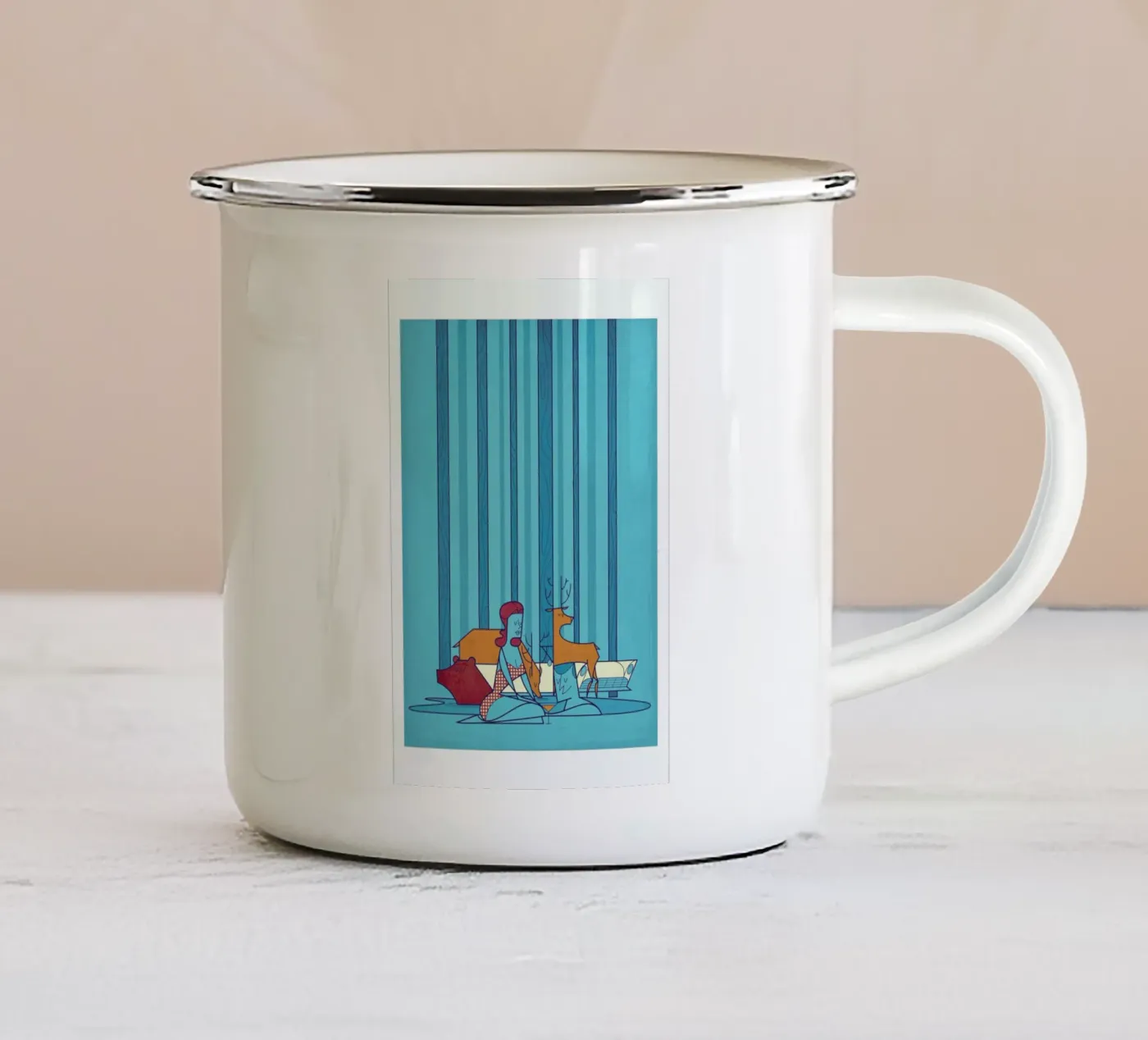 POOL emaille mok van Ale Giorgini