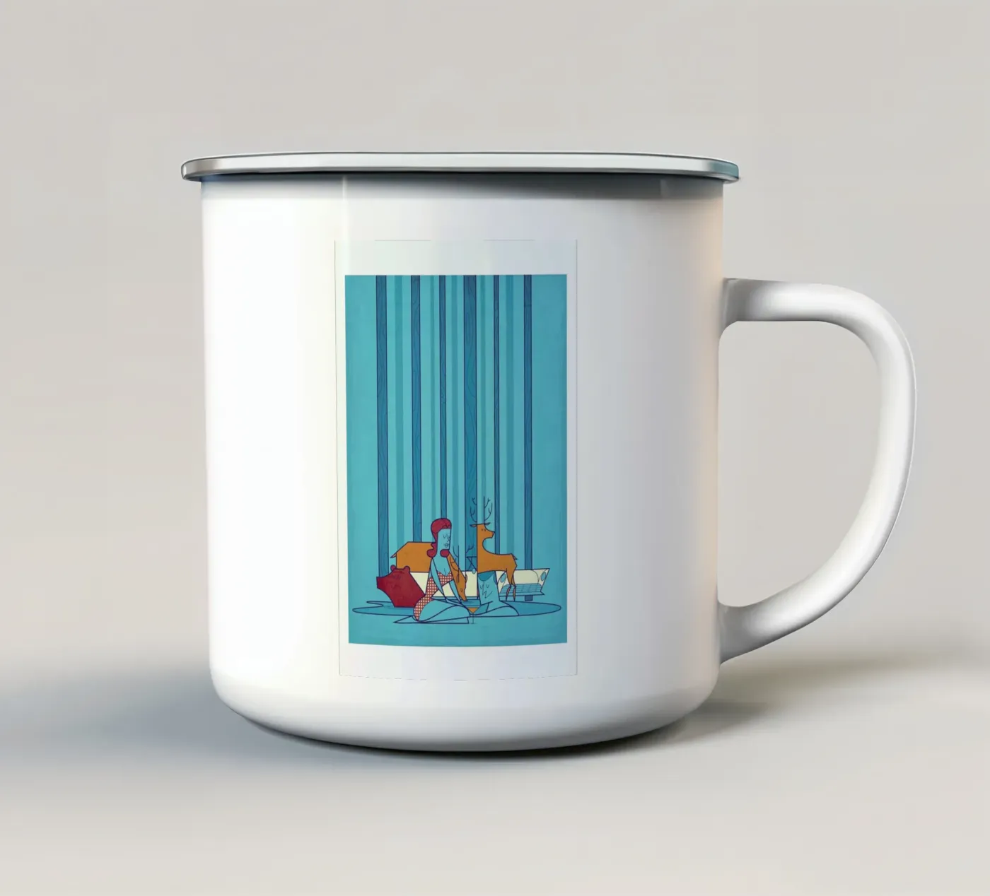 POOL emaille mok van Ale Giorgini