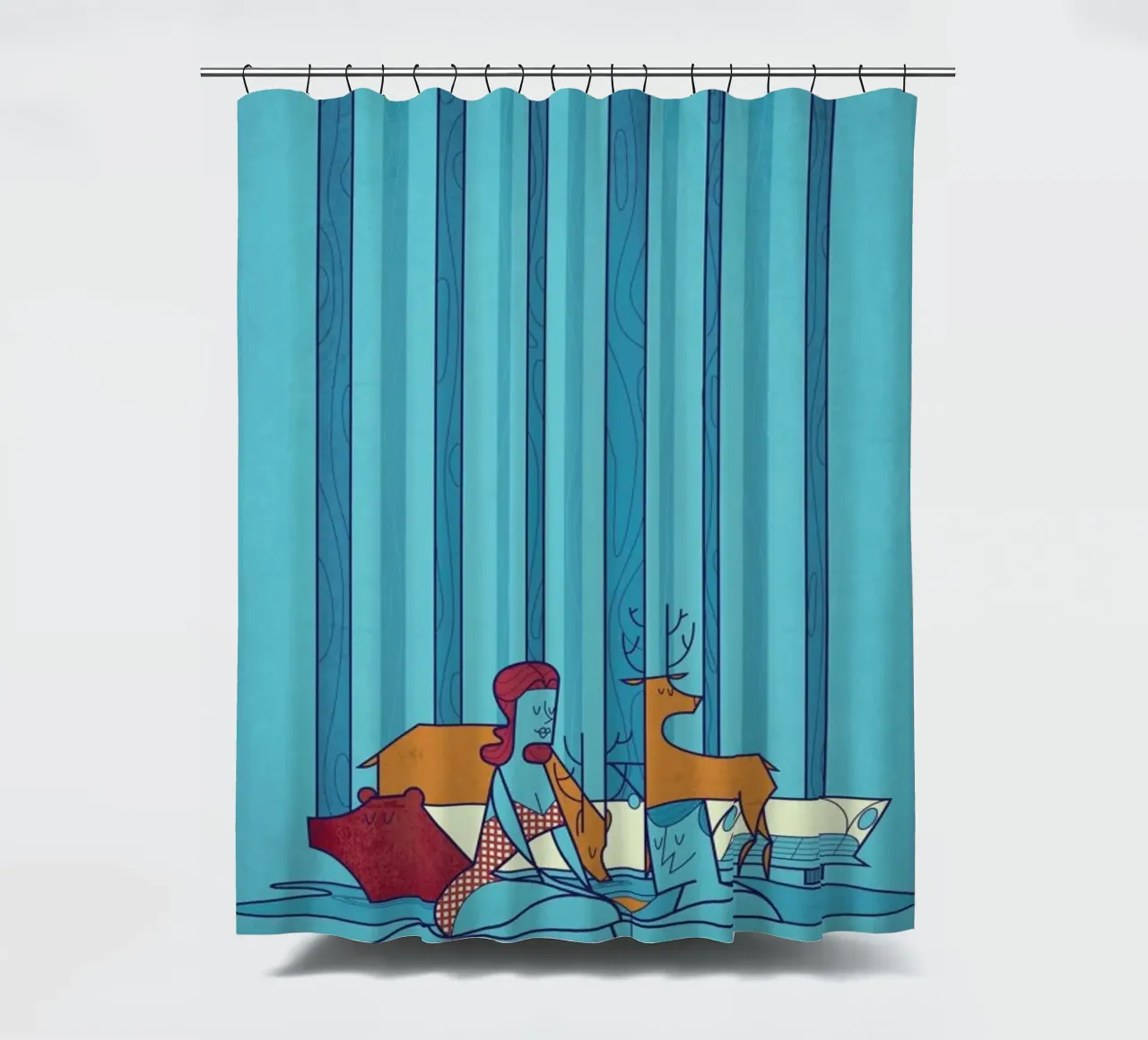 POOL Duschvorhang von Ale Giorgini