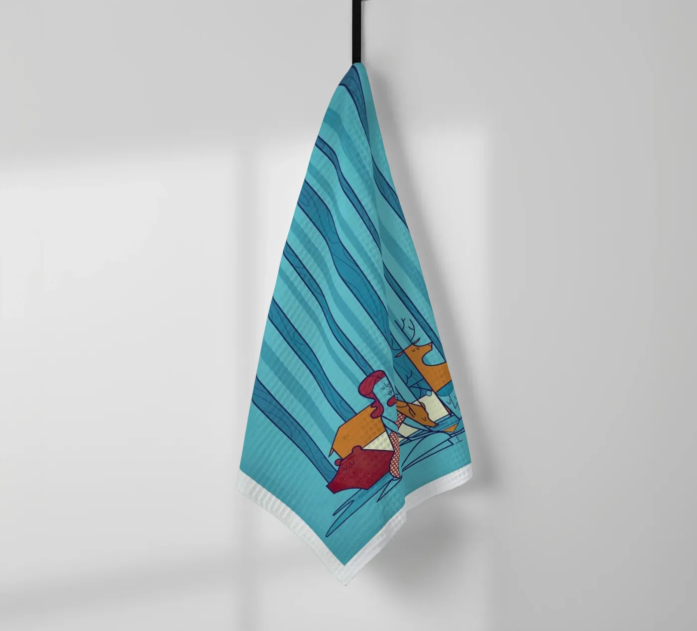POOL tea towel by Ale Giorgini