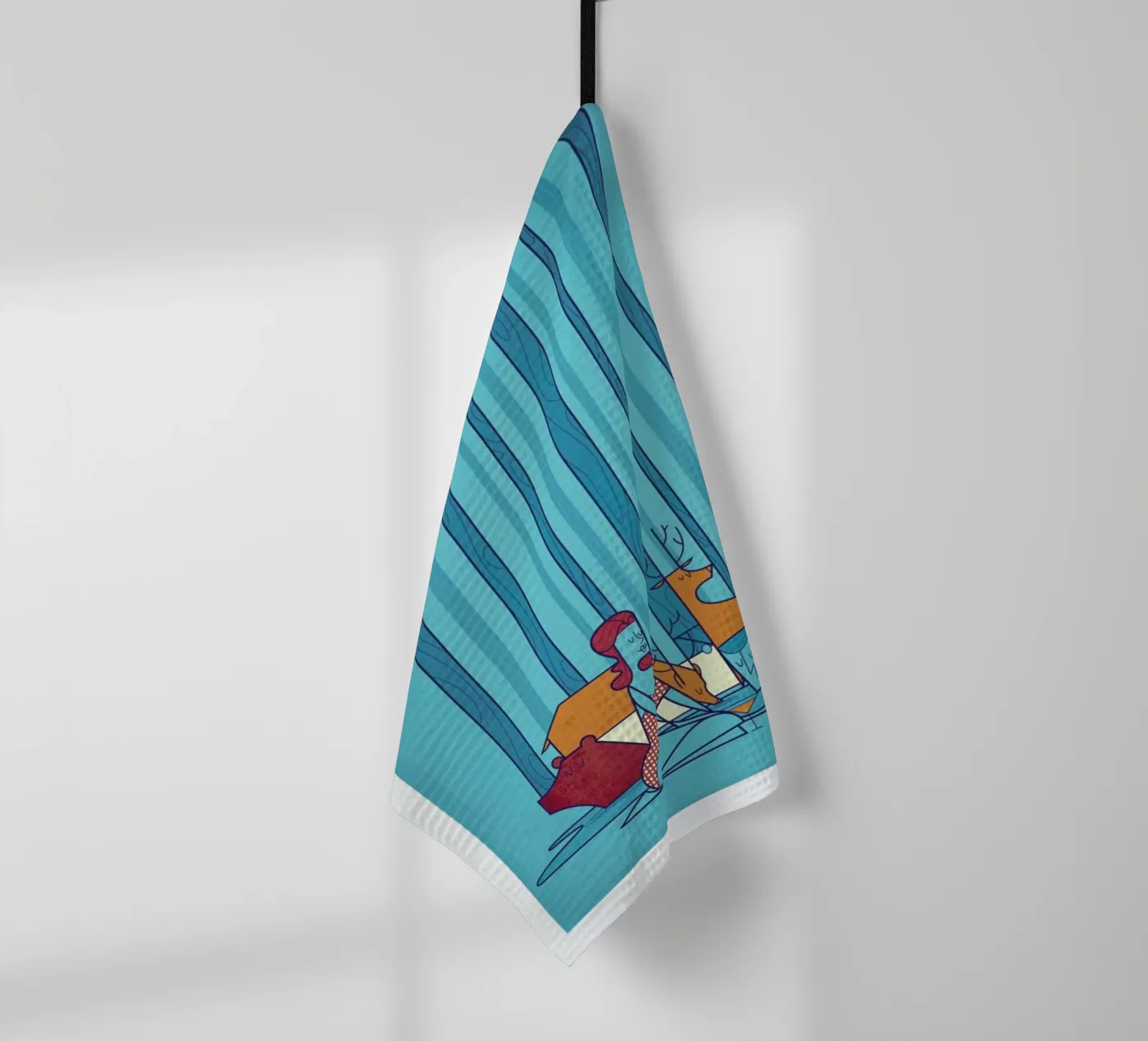 POOL tea towel by Ale Giorgini