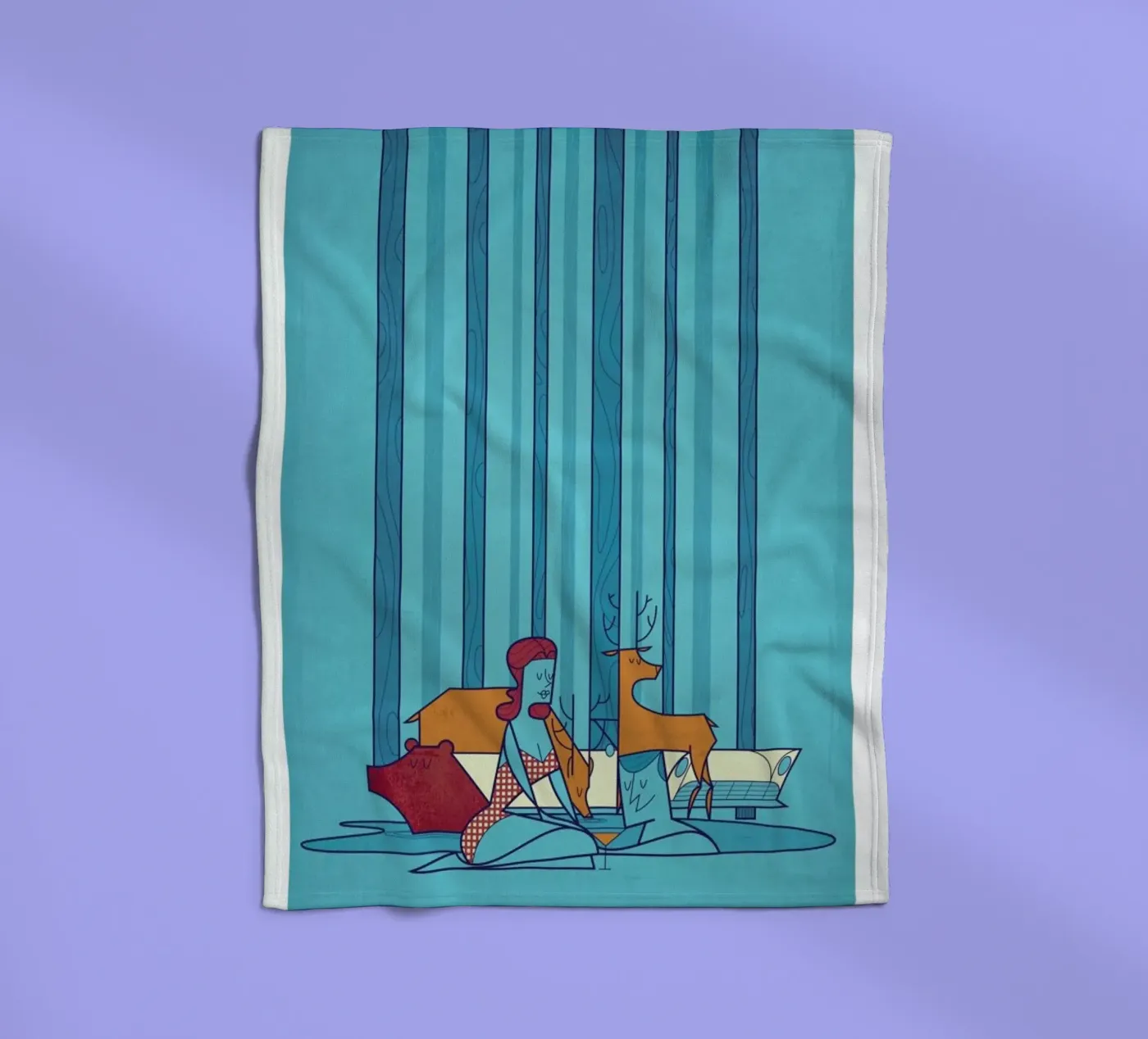POOL fleecedeken van Ale Giorgini