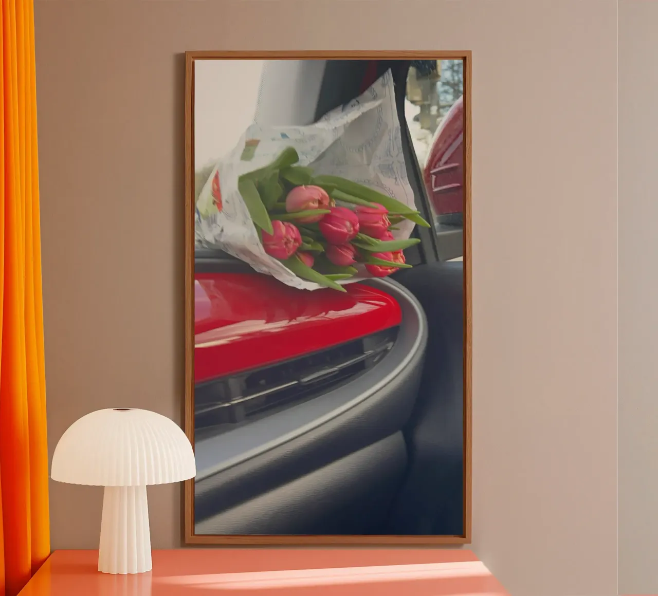 Fiat 500 x Flowers pannello forex da Sous le ciel