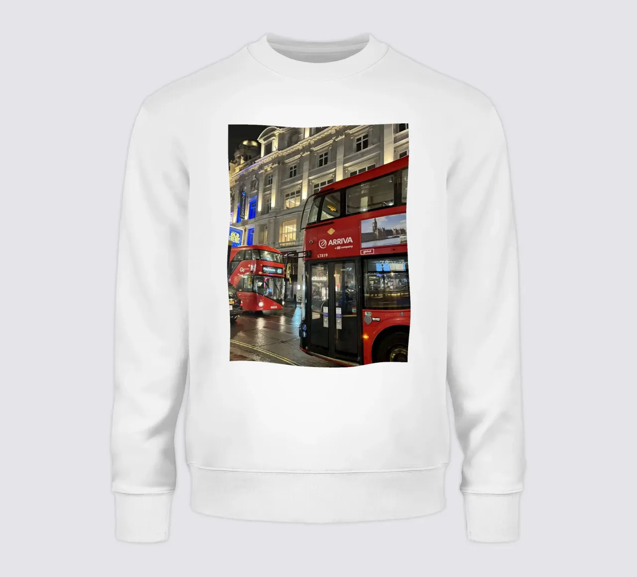 London bus sweatshirt van Sous le ciel