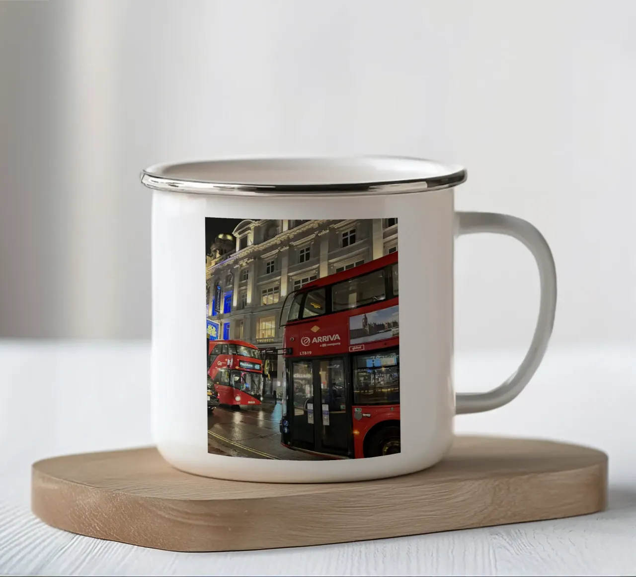 London bus tazza in smalto da Sous le ciel