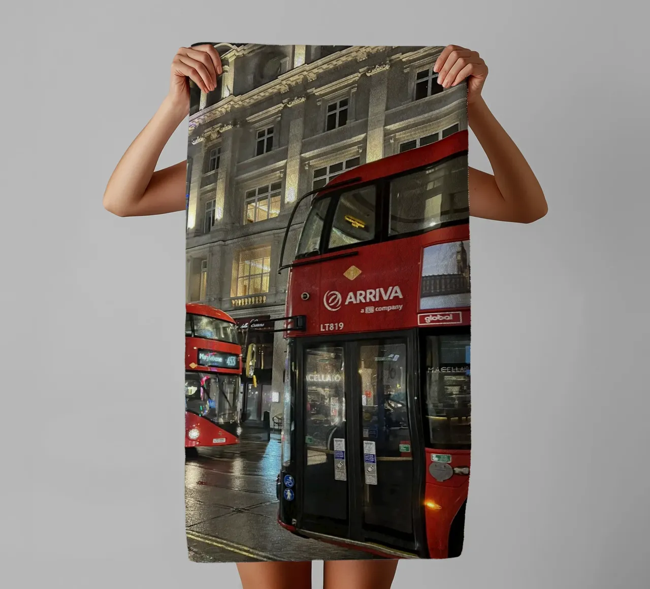 London bus asciugamano da bagno da Sous le ciel