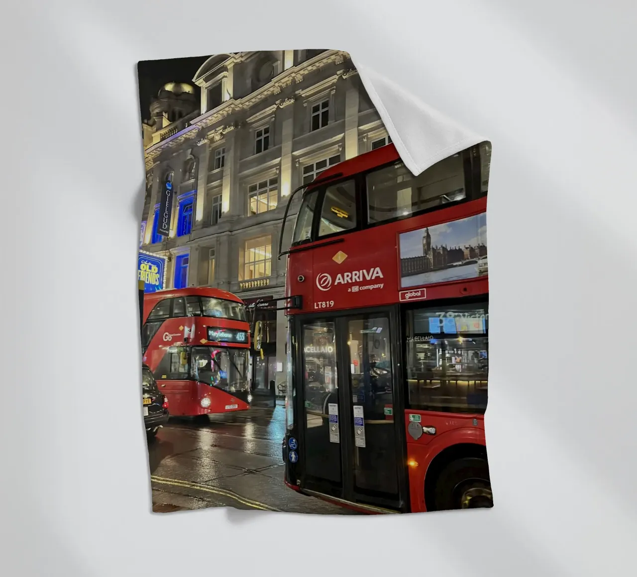 London bus coperta in pile da Sous le ciel