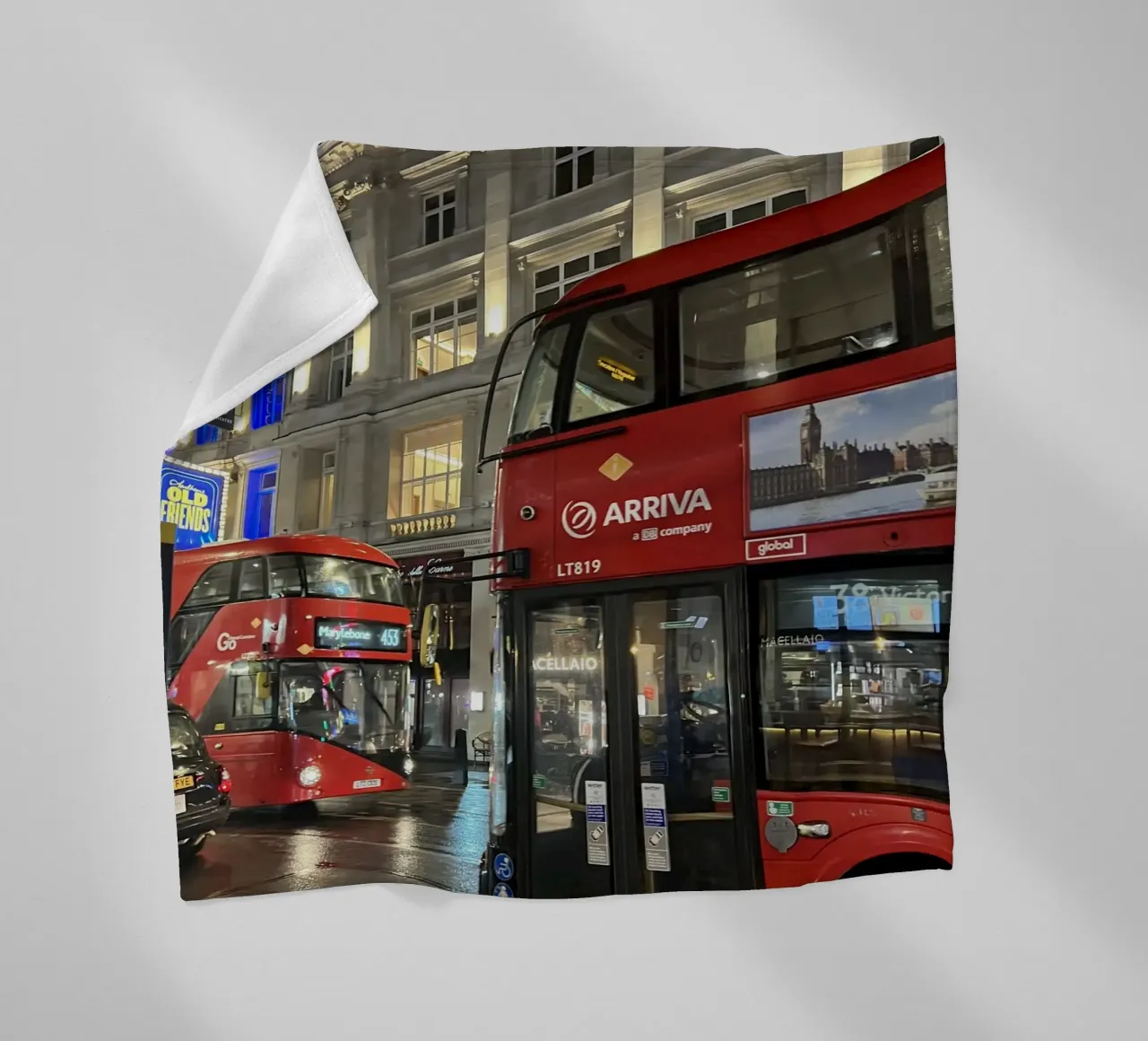 London bus coperta in pile da Sous le ciel