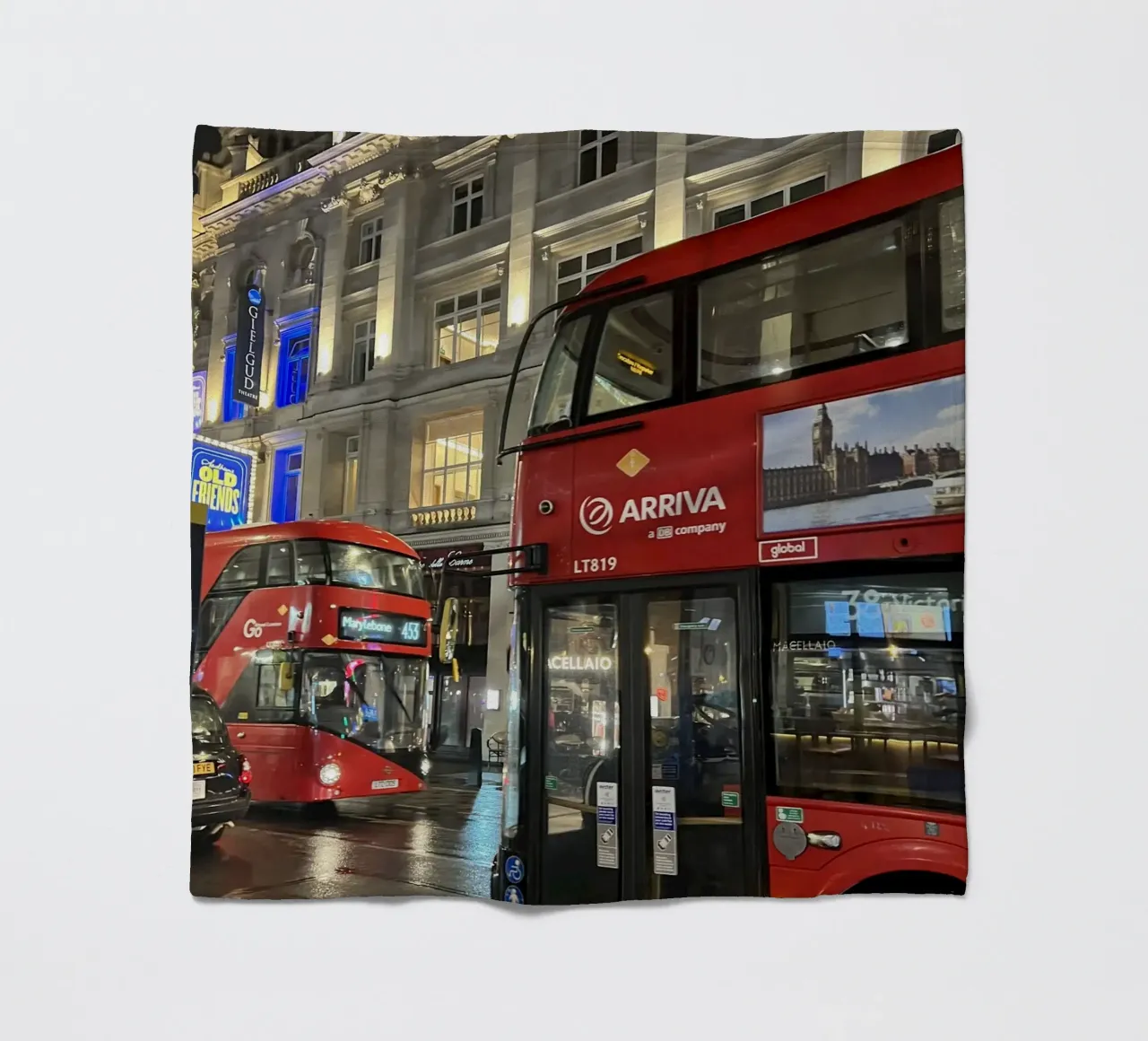London bus coperta in pile da Sous le ciel
