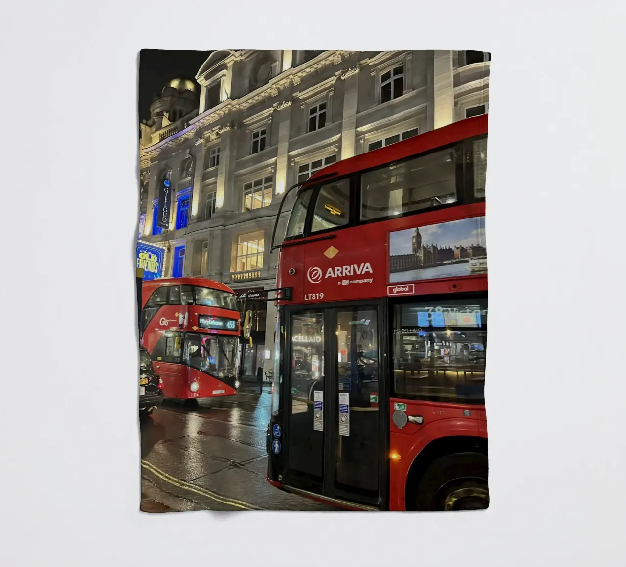 London bus coperta in pile da Sous le ciel