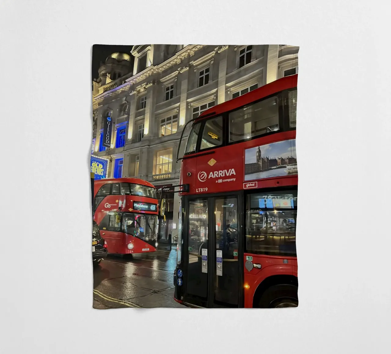 London bus coperta in pile da Sous le ciel