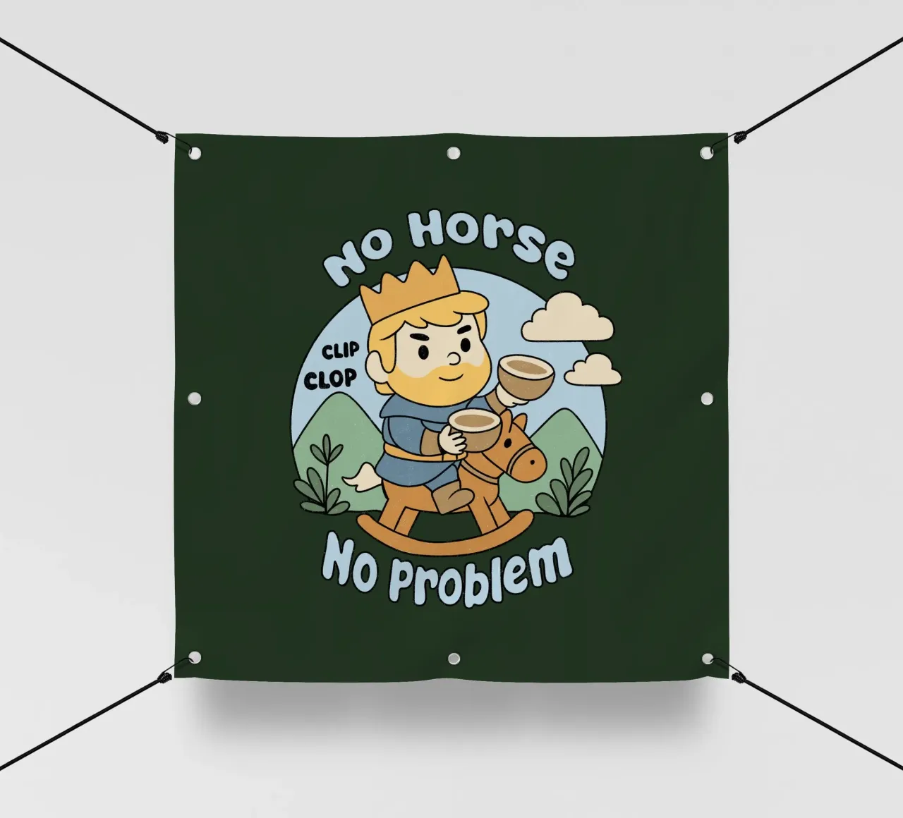 Nessun cavallo, nessun problema telo in pvc da Loobs