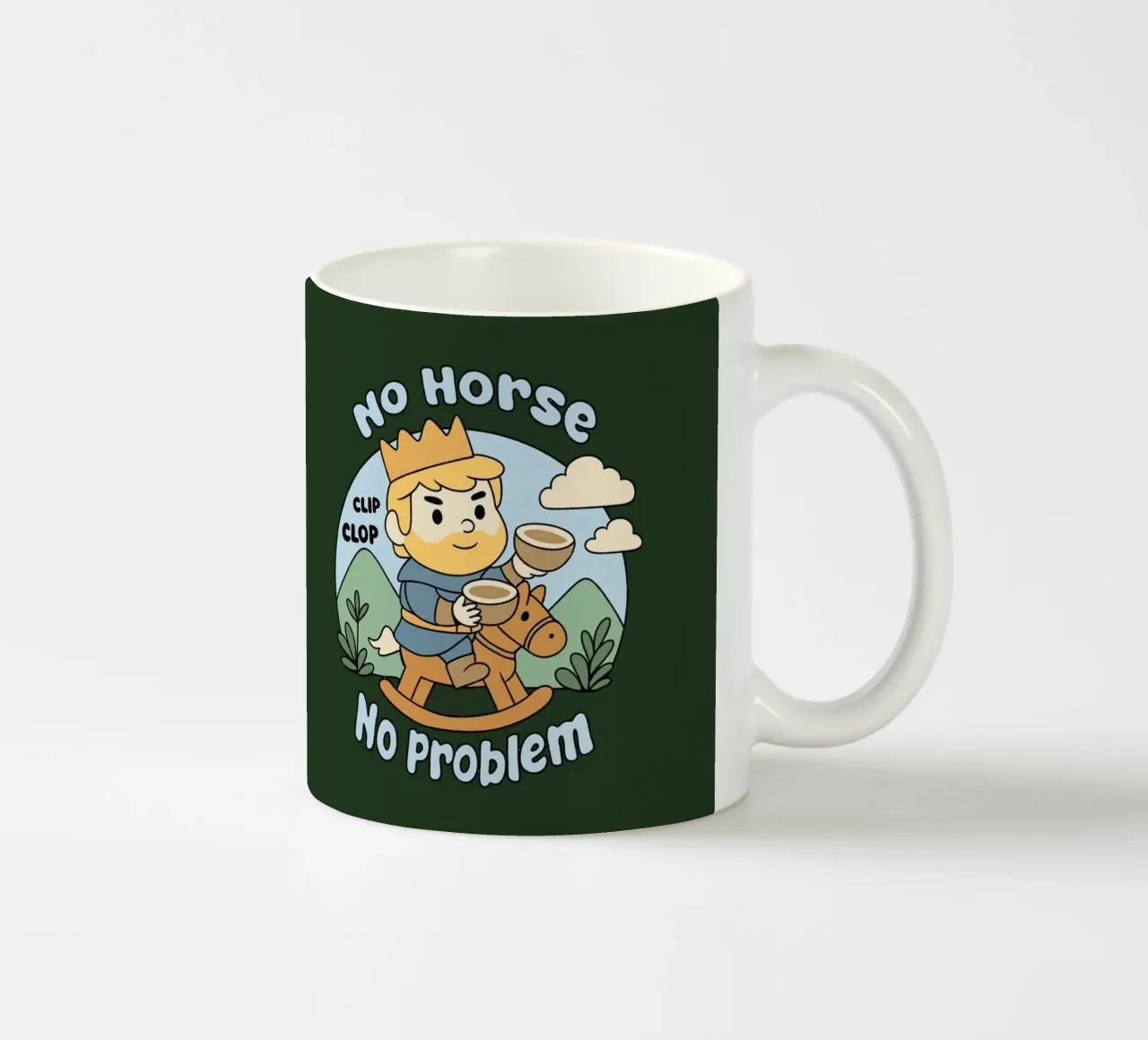 Nessun cavallo, nessun problema tazza in ceramica da Loobs