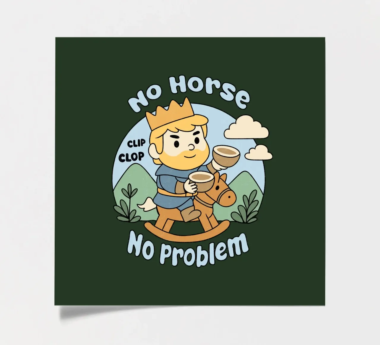 Kein Pferd, kein Problem Stickerbogen von Loobs