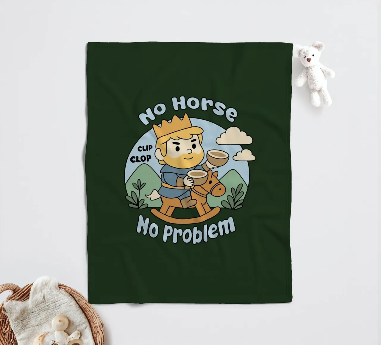 Nessun cavallo, nessun problema coperta in pile da Loobs
