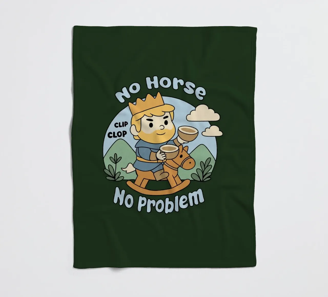 Nessun cavallo, nessun problema coperta in pile da Loobs