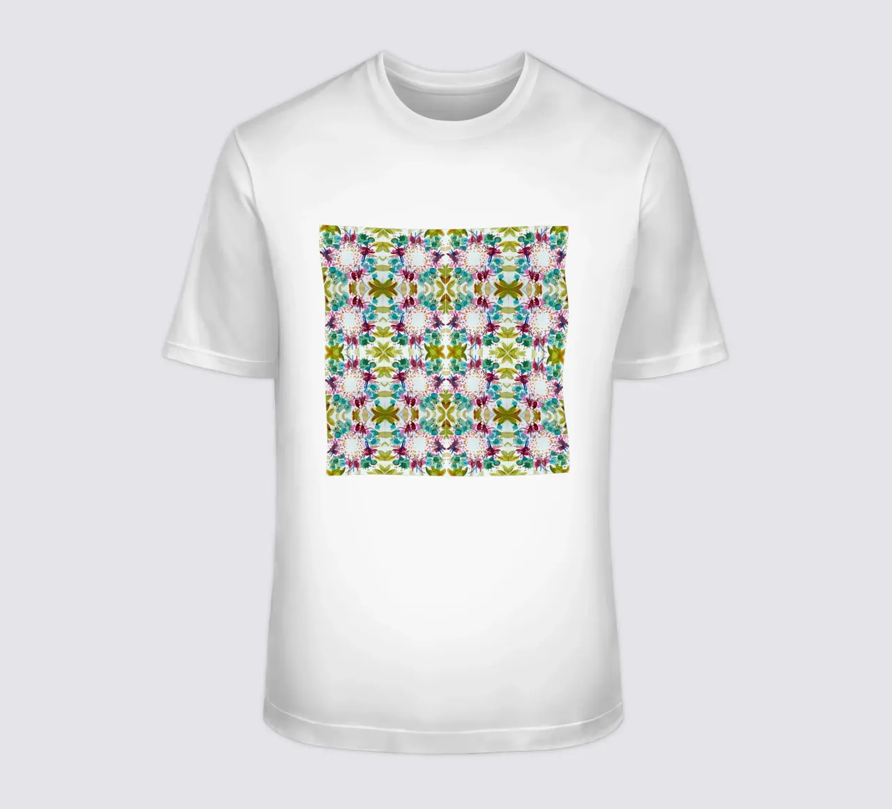 Muster Azulejos style grün 1 Kleeblatt t-shirt da Nica Colorie