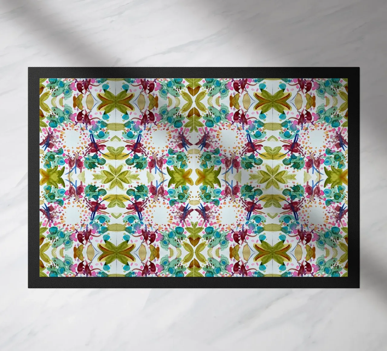 Muster Azulejos style grün 1 Kleeblatt zerbino da Nica Colorie