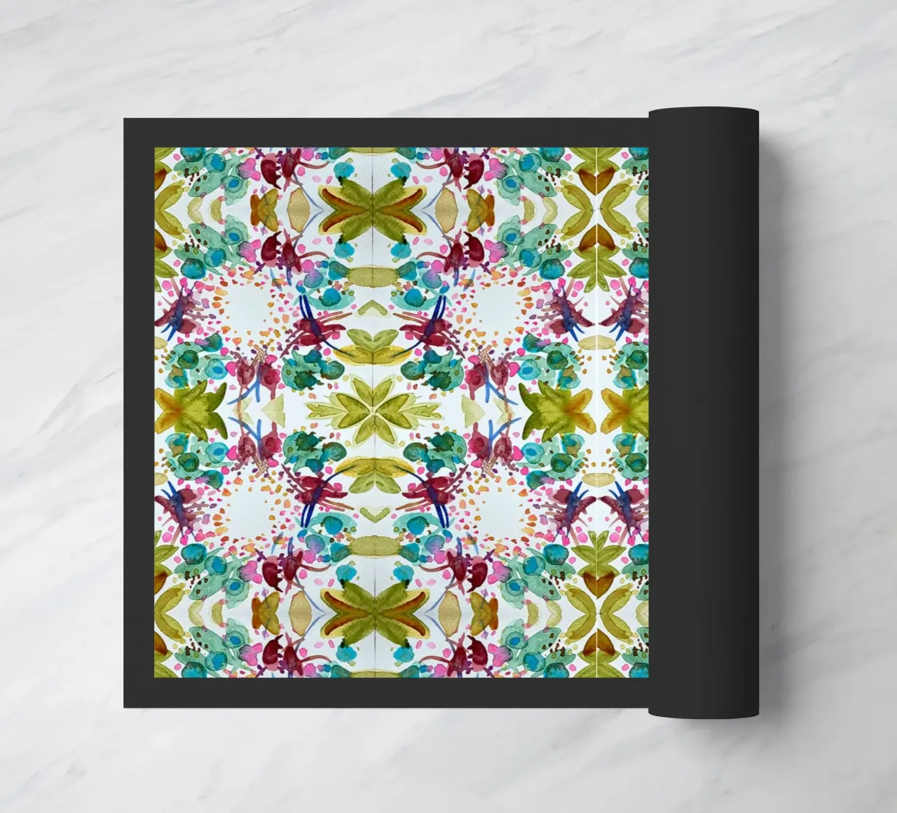 Muster Azulejos style grün 1 Kleeblatt zerbino da Nica Colorie