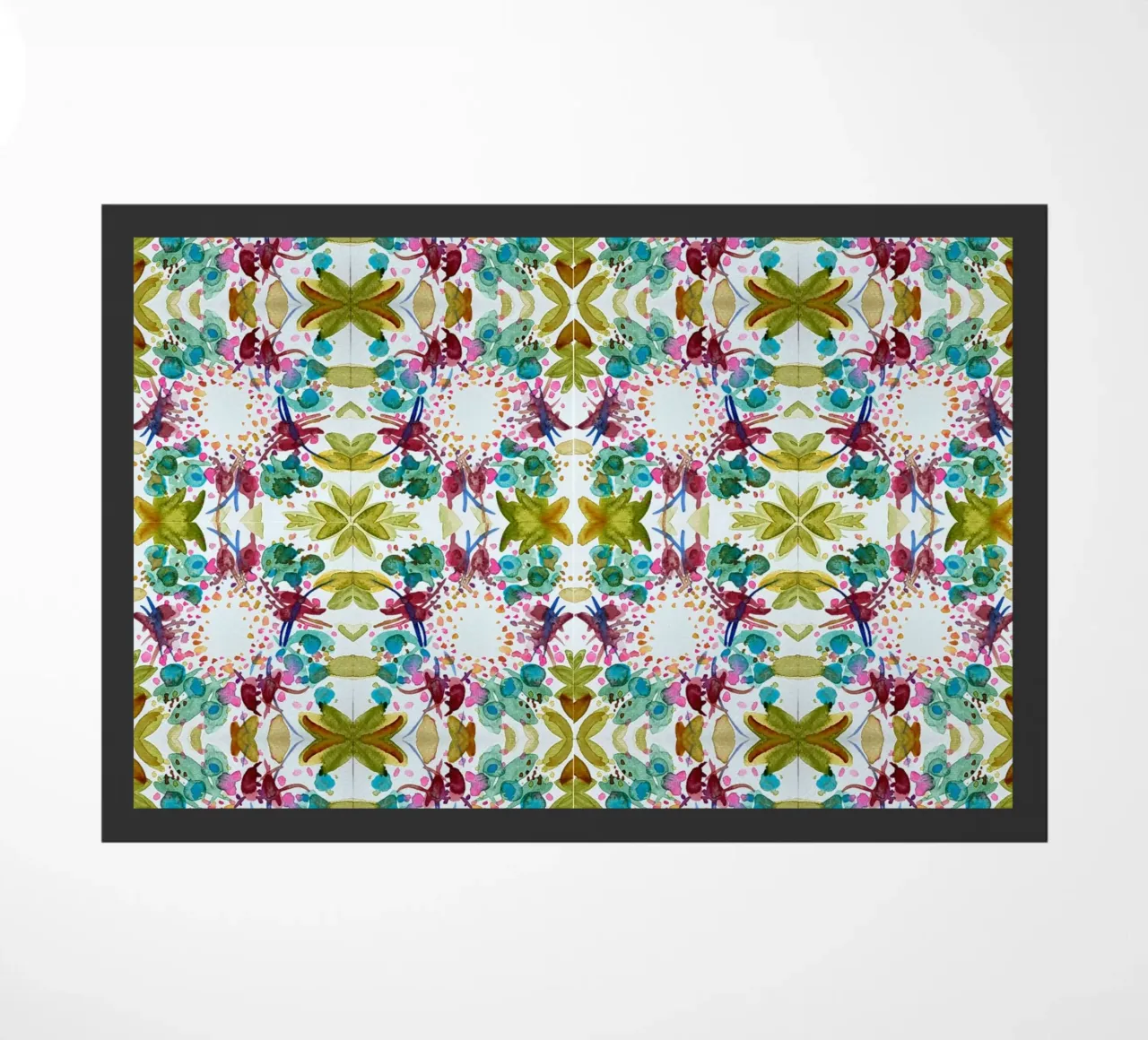 Muster Azulejos style grün 1 Kleeblatt zerbino da Nica Colorie