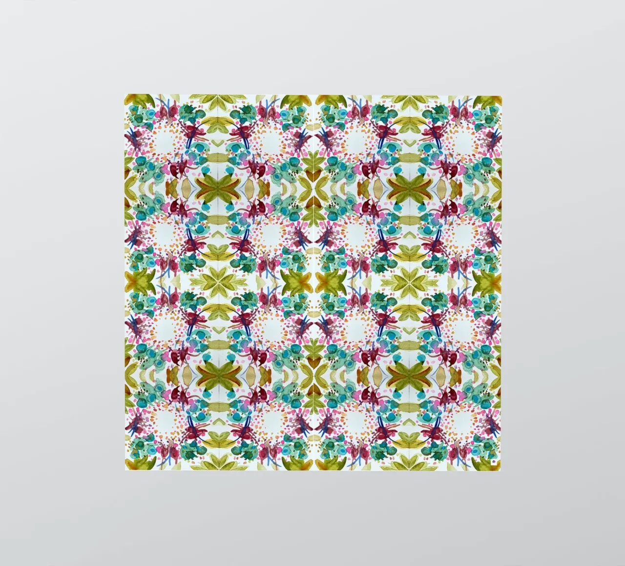 Muster Azulejos style grün 1 Kleeblatt adesivo da Nica Colorie