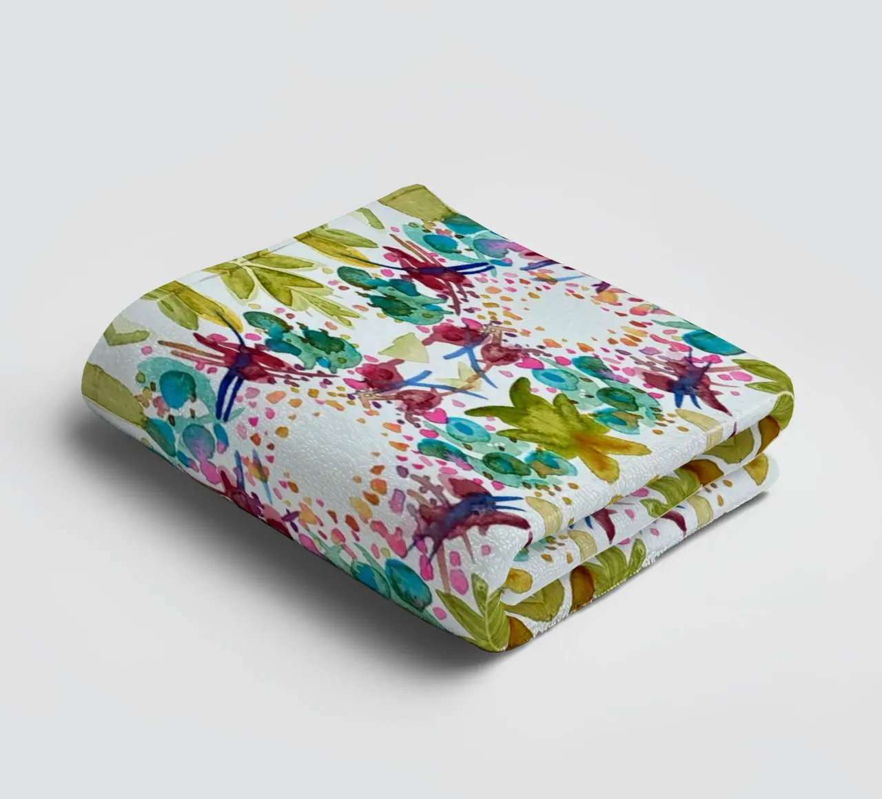 Muster Azulejos style grün 1 Kleeblatt asciugamano da bagno da Nica Colorie