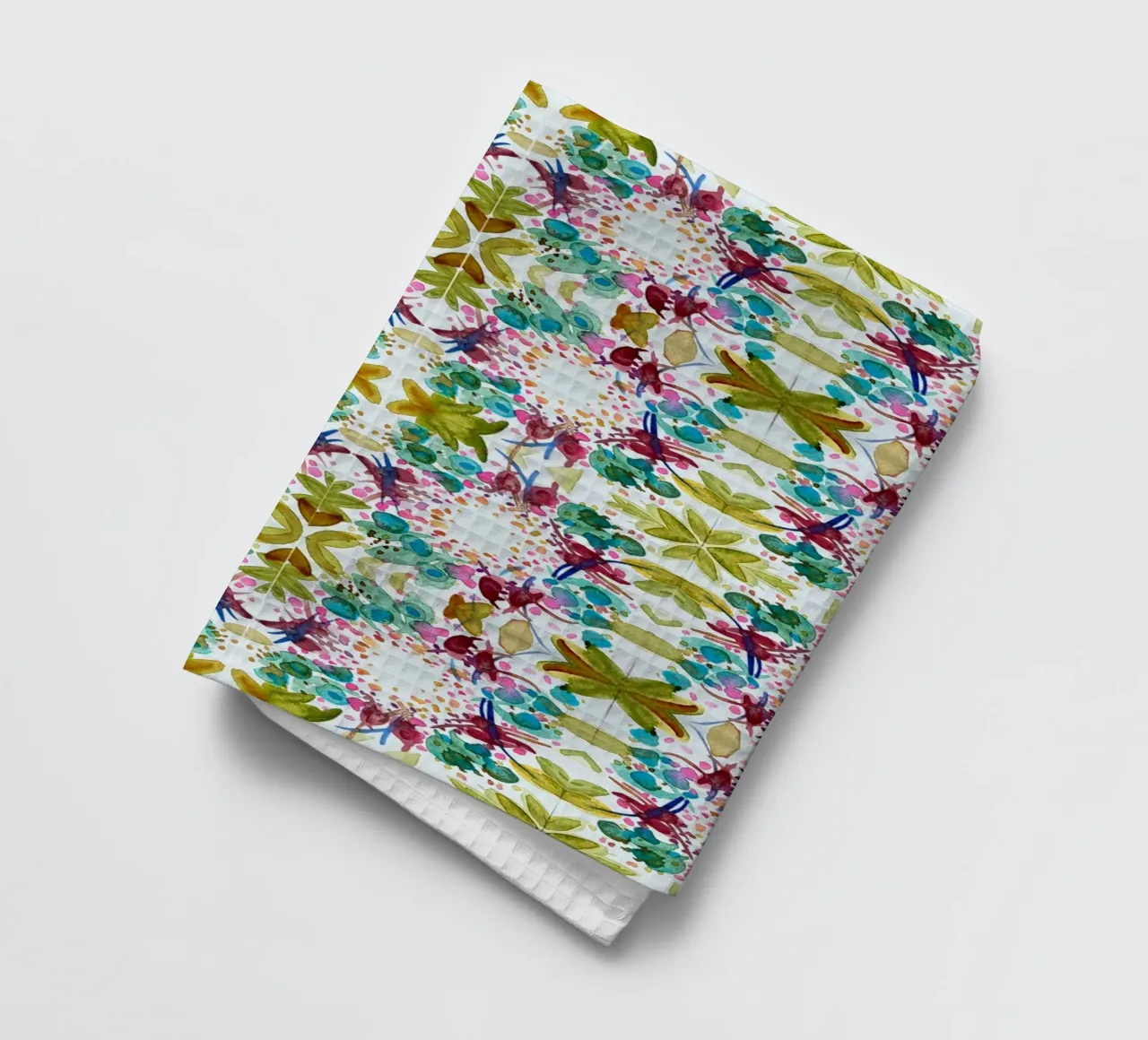 Muster Azulejos style grün 1 Kleeblatt canovaccio da cucina da Nica Colorie