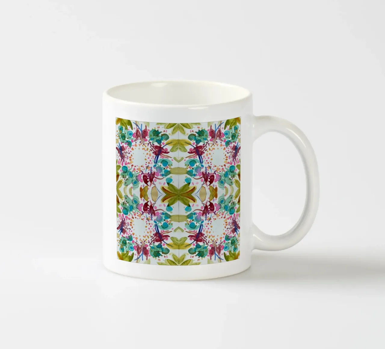 Muster Azulejos style grün 2 tazza in ceramica da Nica Colorie