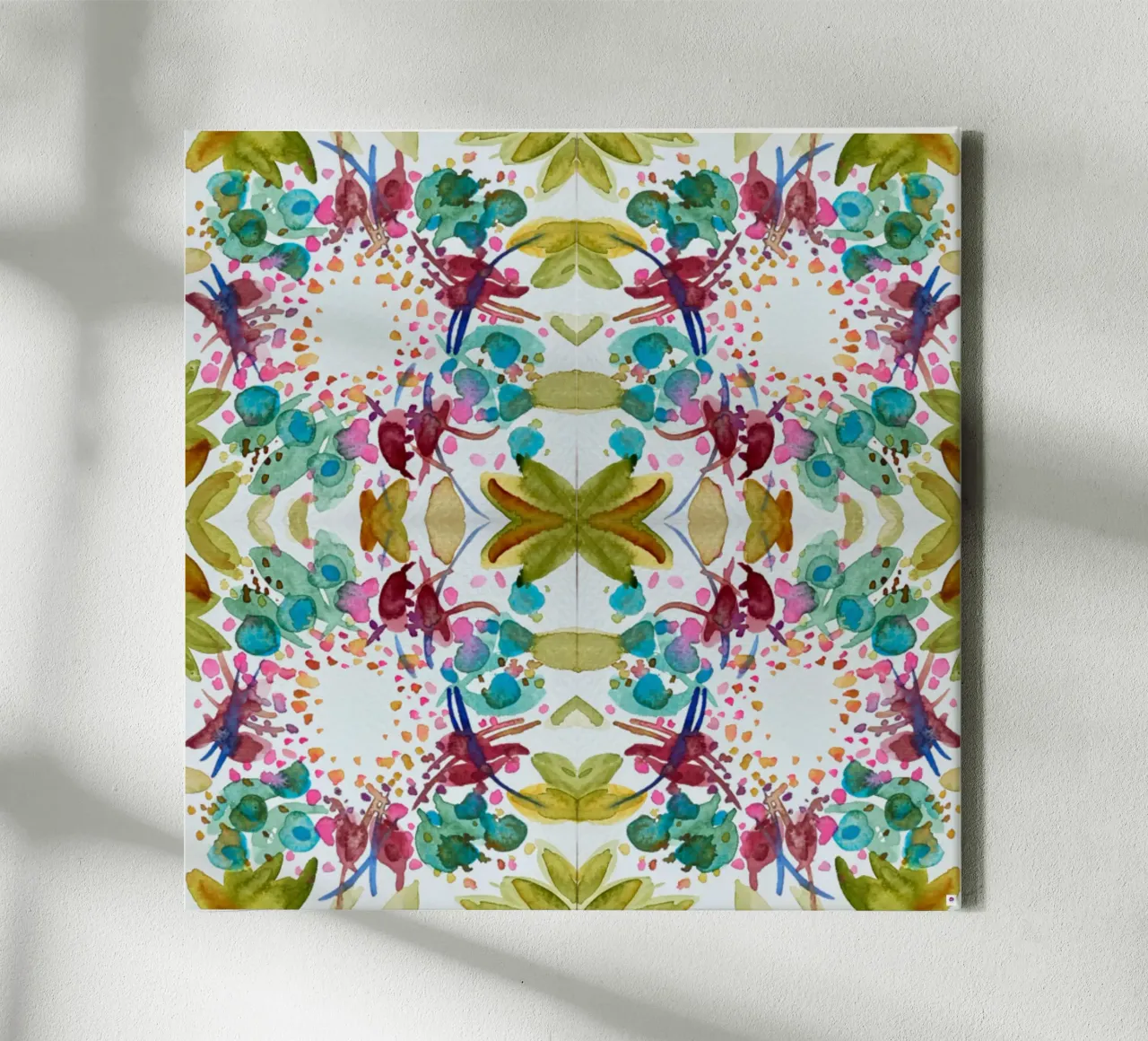 Muster Azulejos style grün 2 tela da Nica Colorie