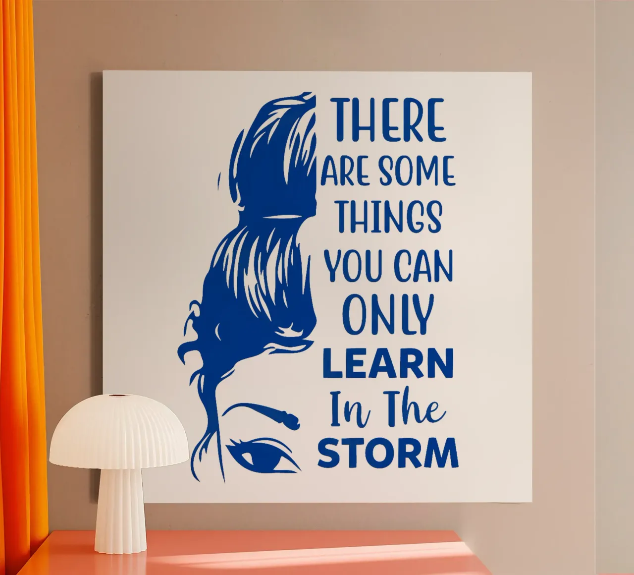 There are some things you can only learn in the storm canvas by Whiskers & Ink Kreations