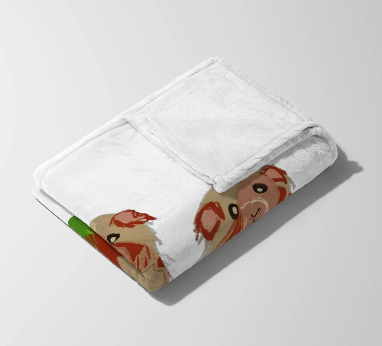 Favourite animal guinea pig small and cute fleece blanket by Nica Colorie