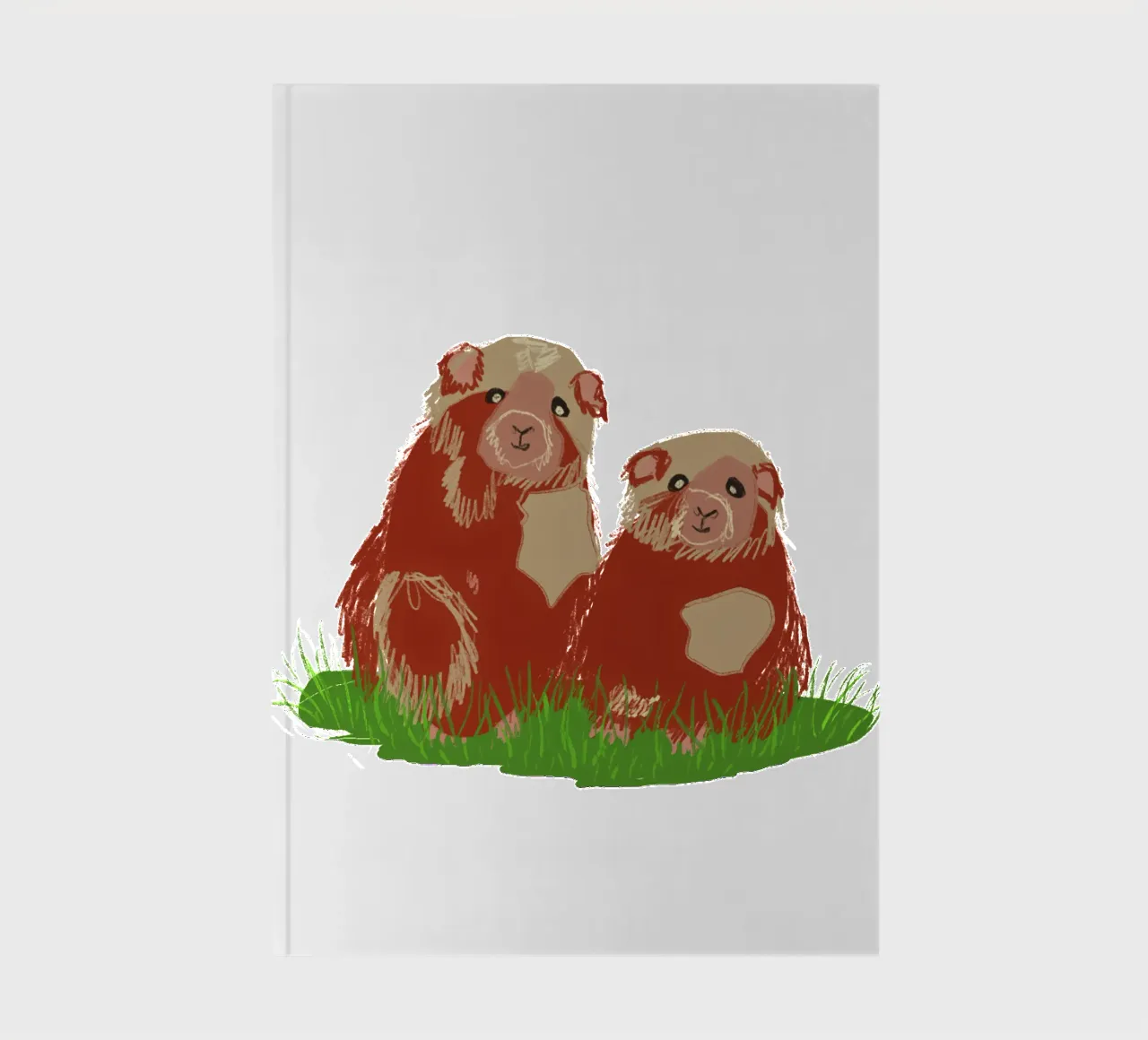 Favourite animal guinea pig small and cute notebook by Nica Colorie