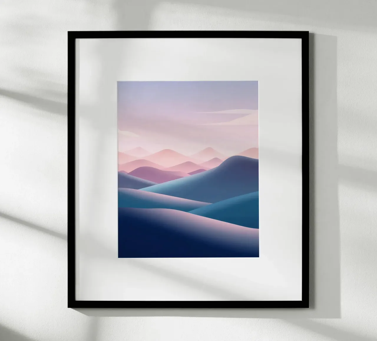 Paesaggio sognante, colori pastello, pianura poster da RB-Digital-Paintings
