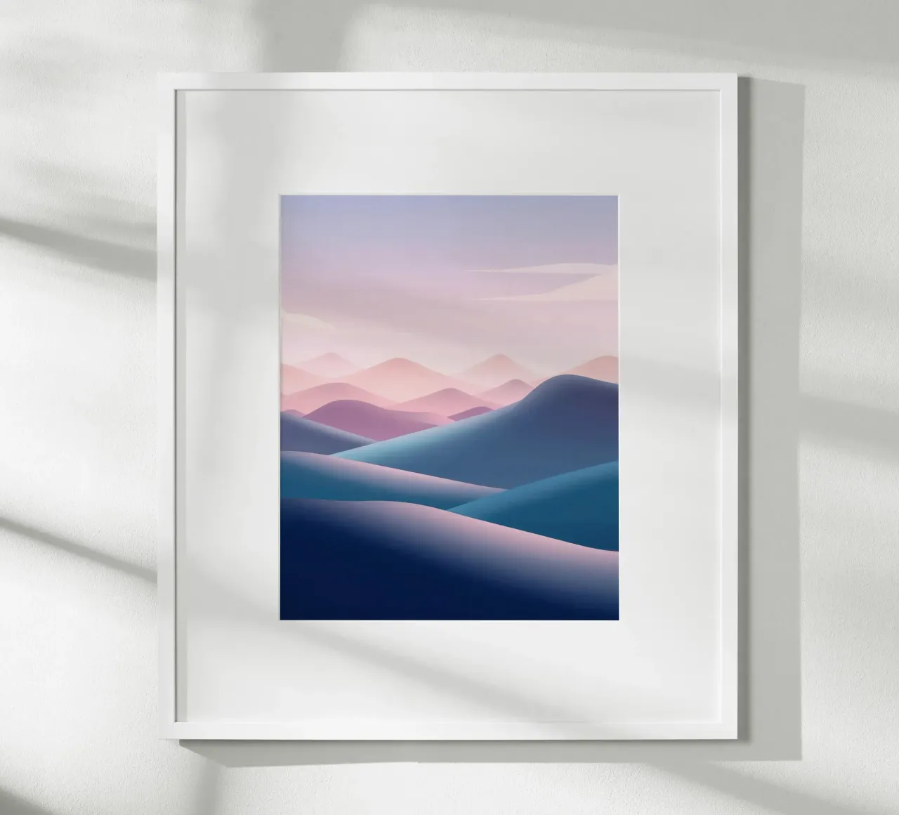 Paesaggio sognante, colori pastello, pianura poster da RB-Digital-Paintings