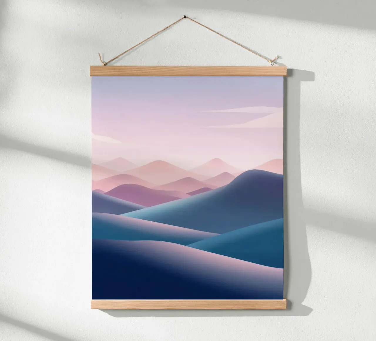 Paesaggio sognante, colori pastello, pianura poster da RB-Digital-Paintings