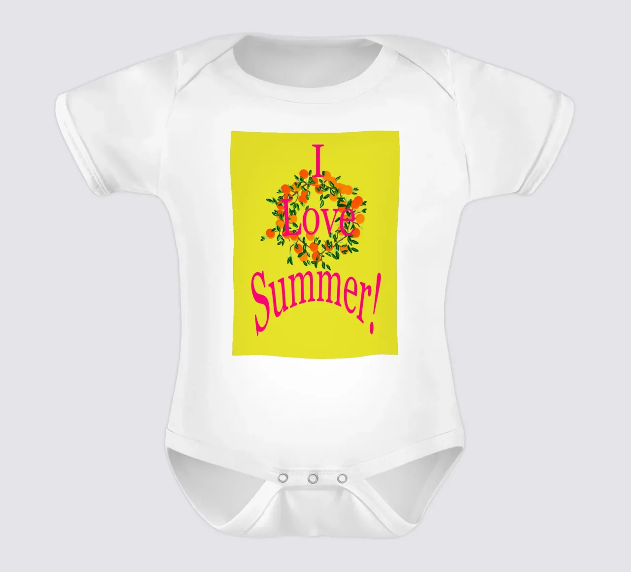 I Love Summer body neonato maniche corte da Nica Colorie
