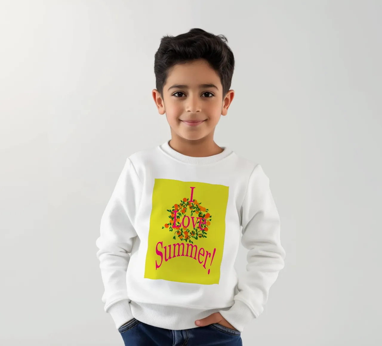 I Love Summer felpa bambino da Nica Colorie