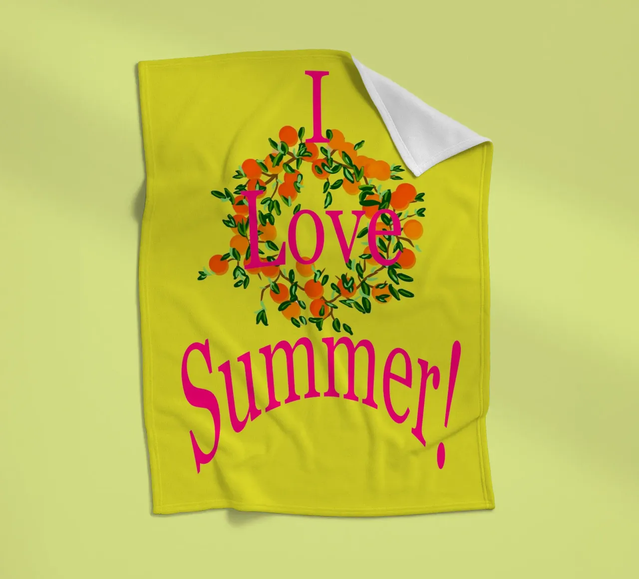 I Love Summer coperta in pile da Nica Colorie