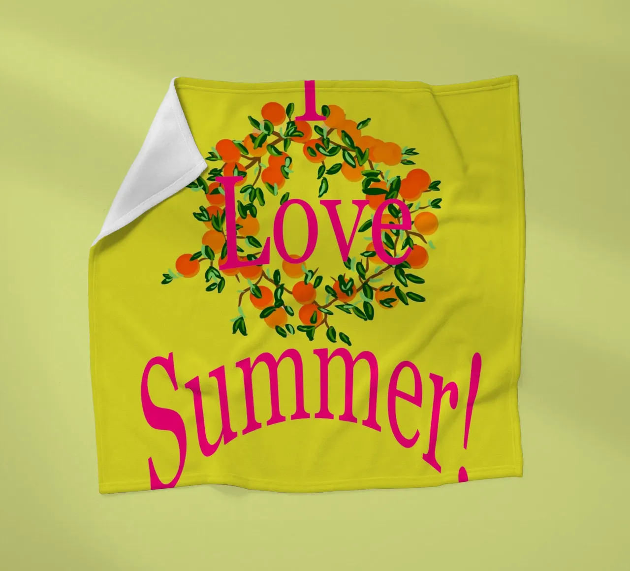 I Love Summer coperta in pile da Nica Colorie